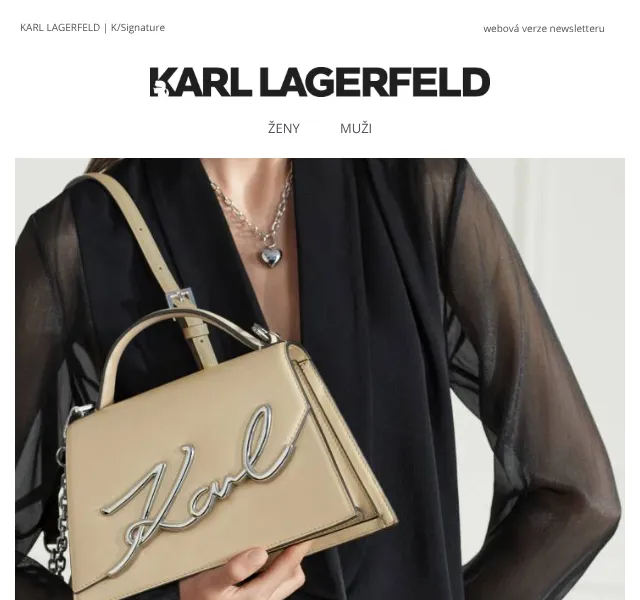 KARL LAGERFELD: K/Signature kabelka – kolekce léto 2026 | Nuslet.cz