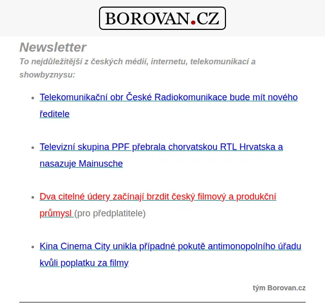 Aleš Borovan: Novinky z médií a telekomunikací – červen 2026 | Nuslet.cz
