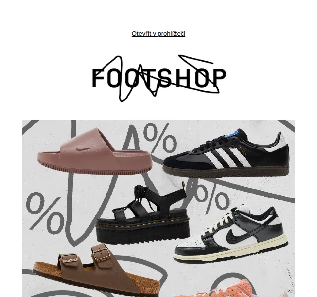 Footshop: 12 000+ kousků ve slevě až 80 % – duben 2026
