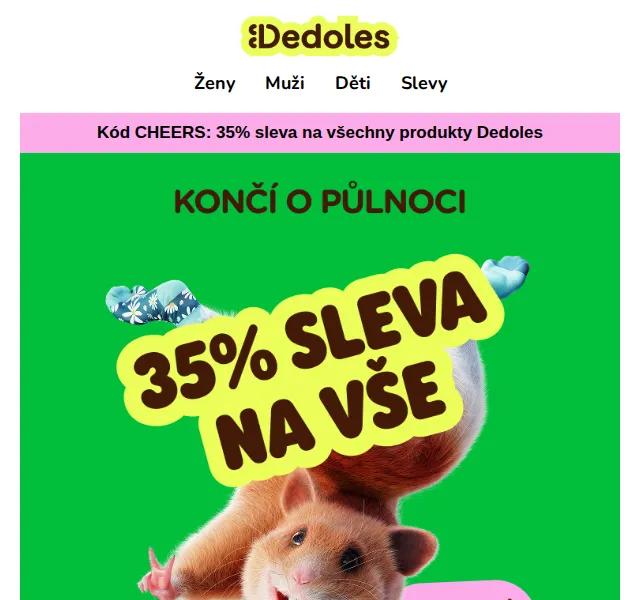 Dedoles.cz: 35% sleva na vše – červenec 2026 | Nuslet.cz