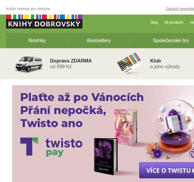 KnihyDobrovsky.cz: Sleva 20 % na román Tři sestry – červen 2026 | Nuslet.cz