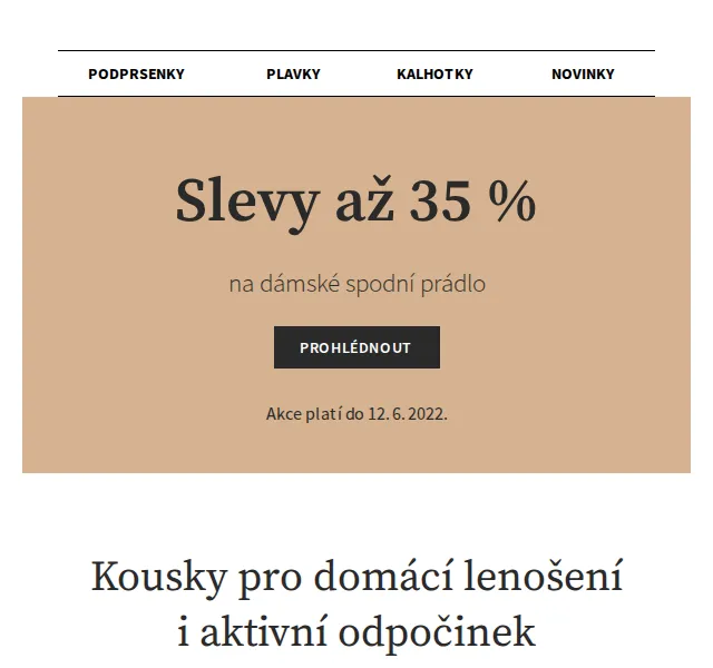 Astratex: Dámské spodní prádlo až -35 % – červen 2022 | Nuslet.cz