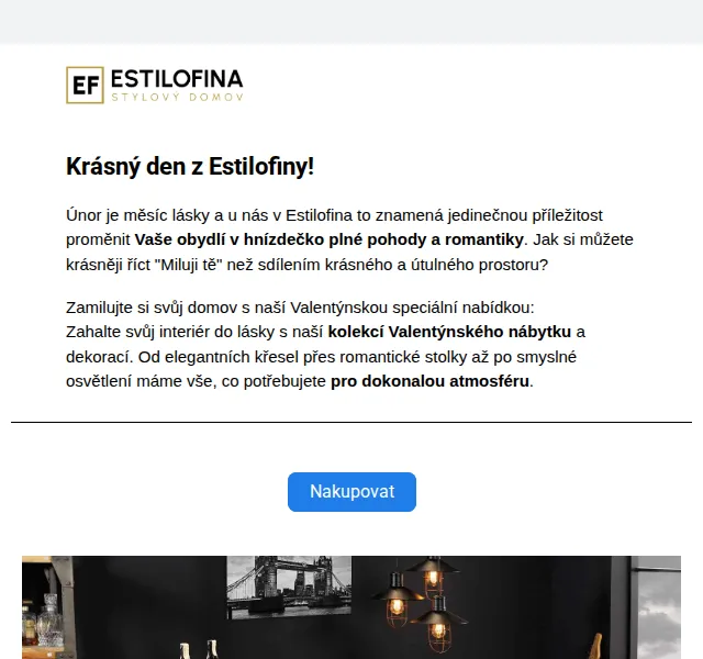 Estilofina-nabytek.cz – Valentýnský nábytek a dekorace – červen 2026 | Nuslet.cz