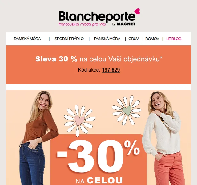Blancheporte: podzimní kalhoty se slevou až 30 % – červen 2026 | Nuslet.cz