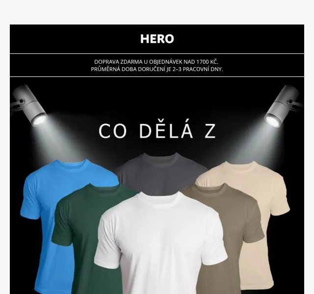 HERO: Trička a boxerky – 10 % sleva duben 2026 | Nuslet.cz