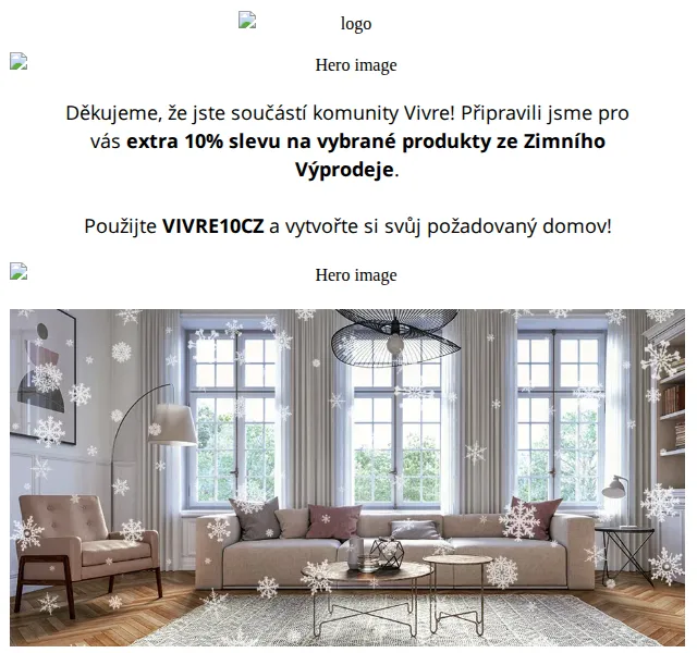 Vivre: Extra 10% sleva na nábytek a bytový textil – červen 2026 | Nuslet.cz