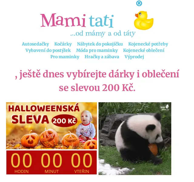 Mamitati.cz: Halloween sleva 200 Kč – červenec 2026 | Nuslet.cz