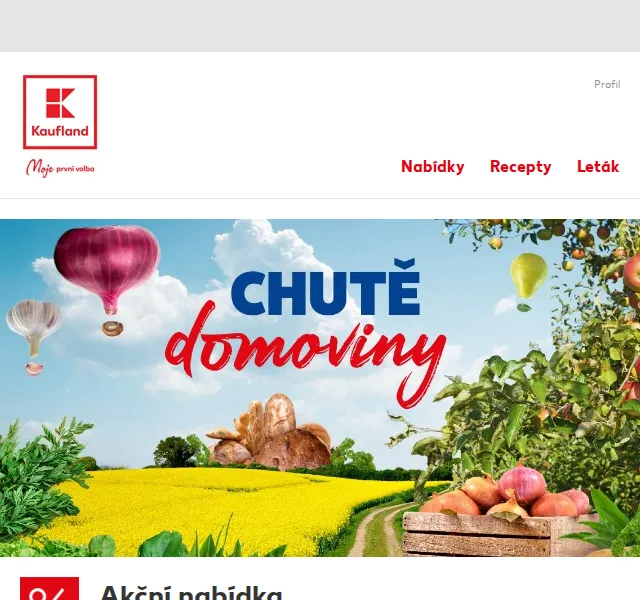 Kaufland: Chutě domoviny – slevy až 31 % – červen 2026 | Nuslet.cz