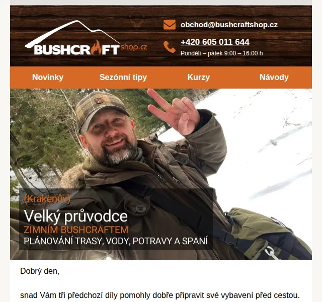 Bushcraftshop: Velký průvodce zimním bushcraftem – červen 2026 | Nuslet.cz