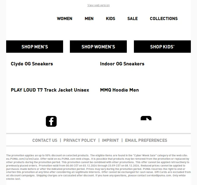 PUMA: Cyber Week slevy až 50 % – červen 2026 | Nuslet.cz
