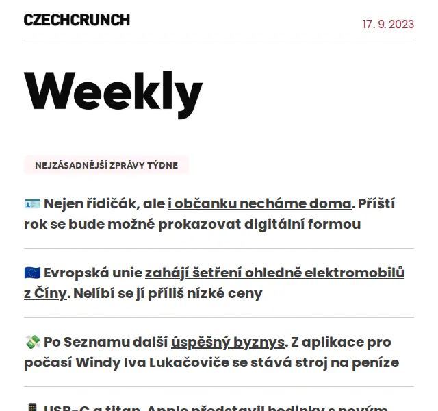CzechCrunch: Pravidelný přehled zpráv – červen 2026 | Nuslet.cz