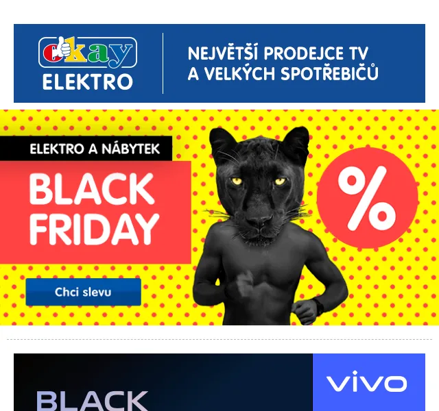 OKAY: Black Friday sleva až 2000 Kč na VIVO telefony – červen 2026 | Nuslet.cz