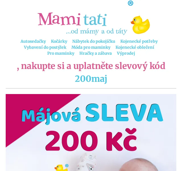 Mamitati.cz: Sleva 200 Kč na jarní a letní šatník – červen 2026 | Nuslet.cz