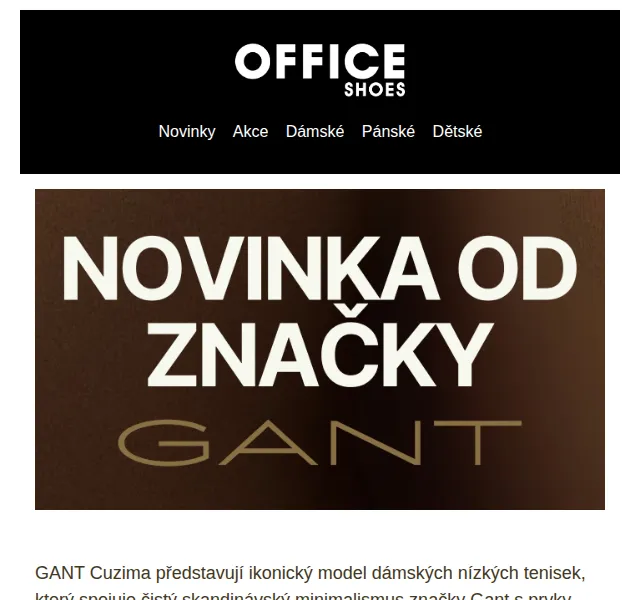 Office Shoes: GANT Cuzima podzimní novinka – září 2026