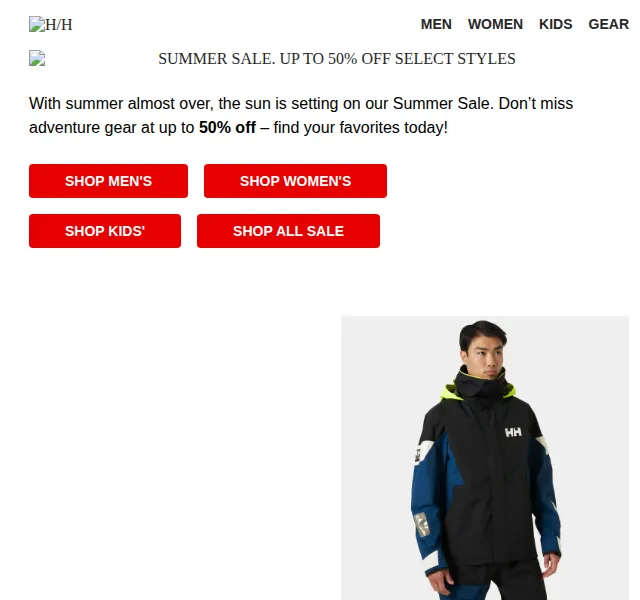 Helly Hansen: Summer Sale až 50 % sleva – červen 2026 | Nuslet.cz