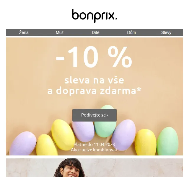 bonprix: Poštovné zdarma + 10% sleva na jarní šaty – červen 2026 | Nuslet.cz