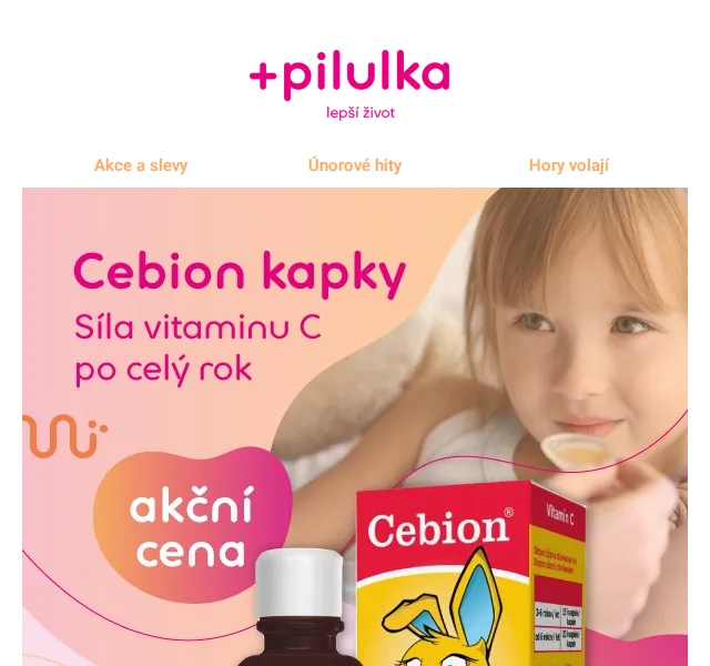 Pilulka: Cebion kapky vitamin C – červen 2026 | Nuslet.cz