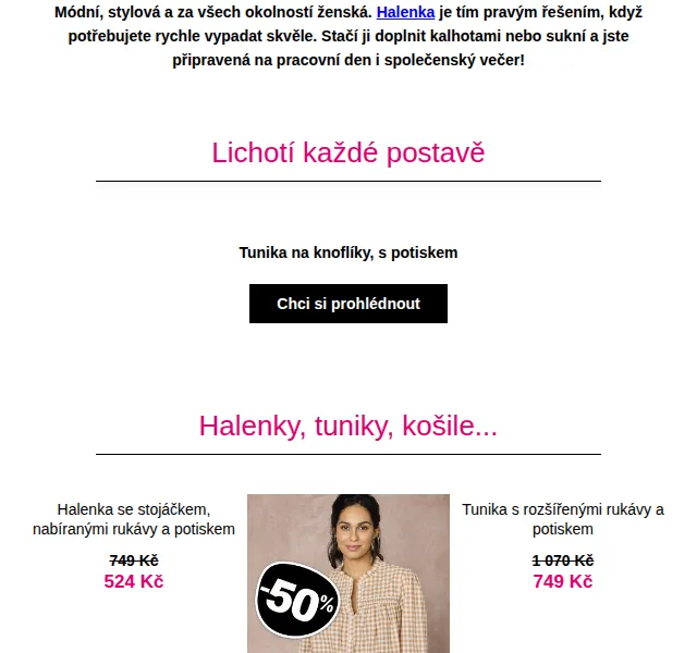Blancheporte: TOP výběr halenek až -50 % – červen 2026 | Nuslet.cz