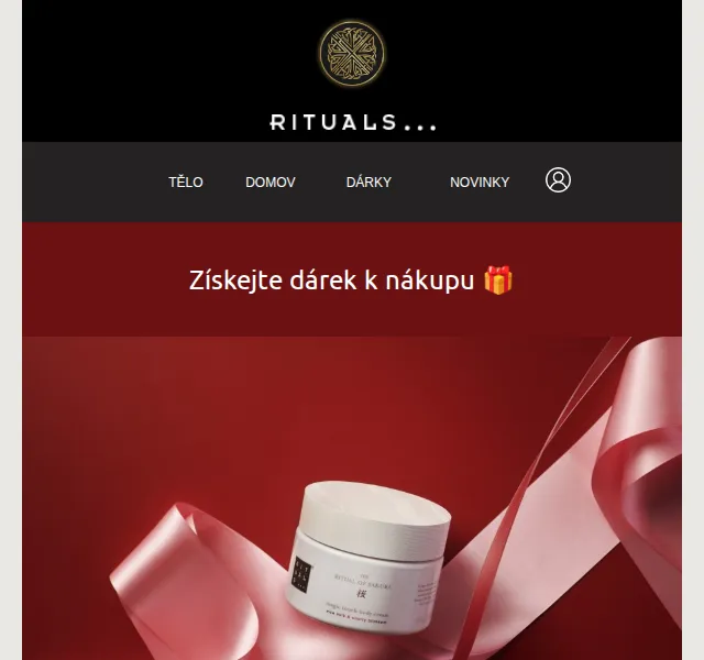 Rituals: Dárek krém na tělo Sakura k nákupu nad 2400 Kč – červenec 2026 | Nuslet.cz