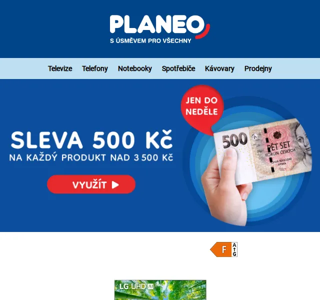 Planeo: Sleva až 53 % na elektroniku – červen 2026 | Nuslet.cz