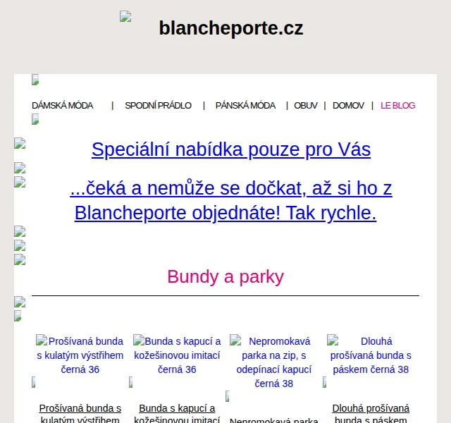 Blancheporte: Zimní bundy a kabáty – červen 2026 | Nuslet.cz
