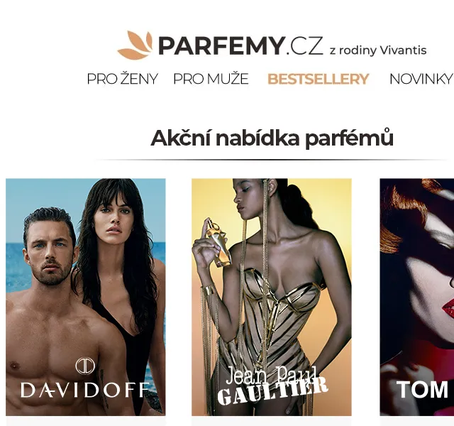 Parfemy.cz: Davidoff, Gaultier a Tom Ford – červen 2026 | Nuslet.cz