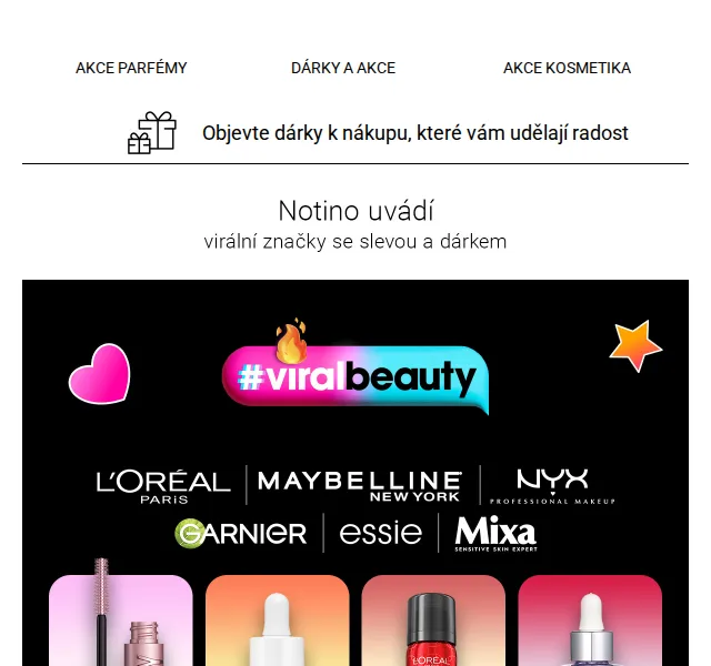 Notino: Sleva a dárek k nákupu L'Oréal Paris, Maybelline – červenec 2026 | Nuslet.cz