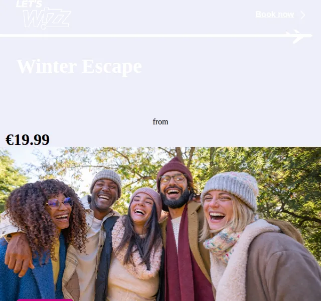 Wizz Air: letenky od 19.99 € – březen 2026 | Nuslet.cz