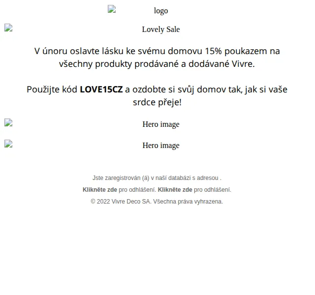 Vivre: 15% sleva na vše pro domov – červen 2026 | Nuslet.cz