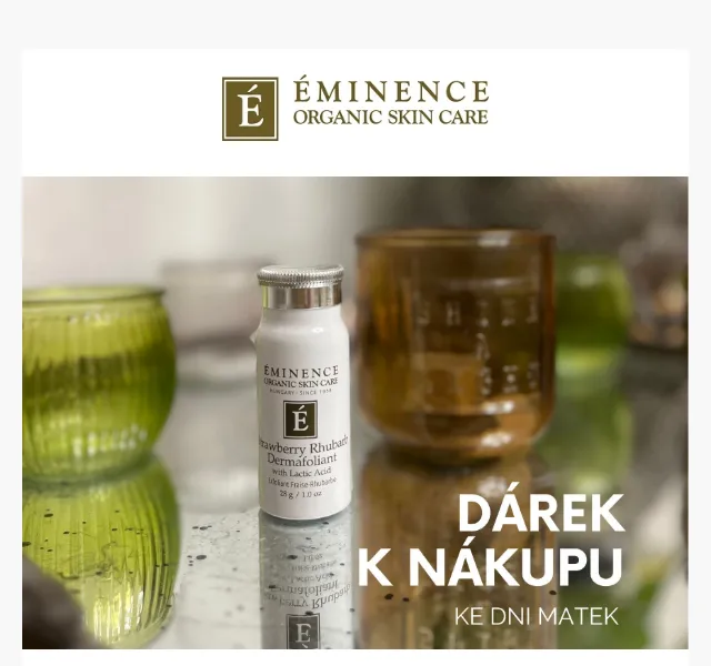 Eminence: Dárek ke Dni matek – peeling 449 Kč zdarma – červen 2026 | Nuslet.cz