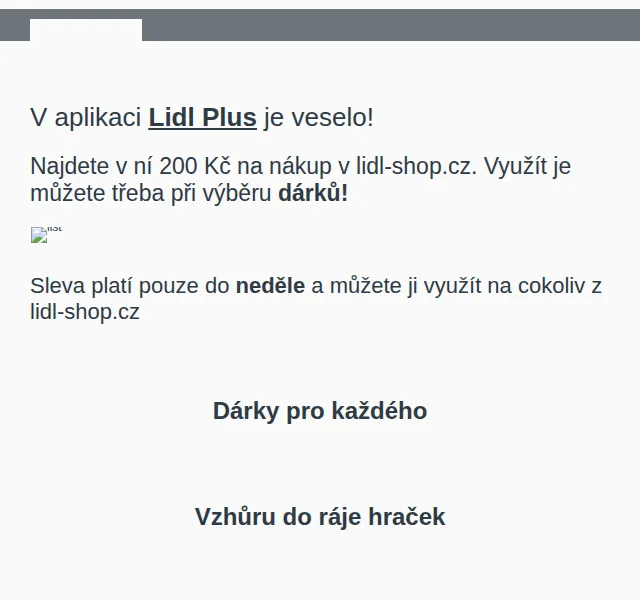 Lidl: 200 Kč na nákup + hračky a elektro – červen 2026 | Nuslet.cz