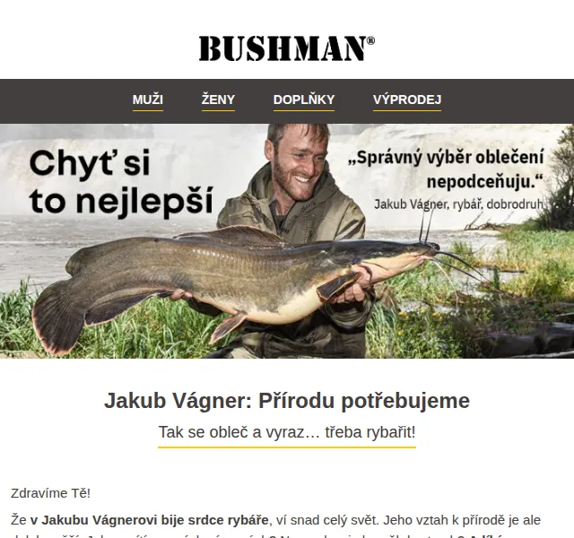 BUSHMAN: Outdoor oblečení a sleva 30 % na Katlov – červen 2026 | Nuslet.cz
