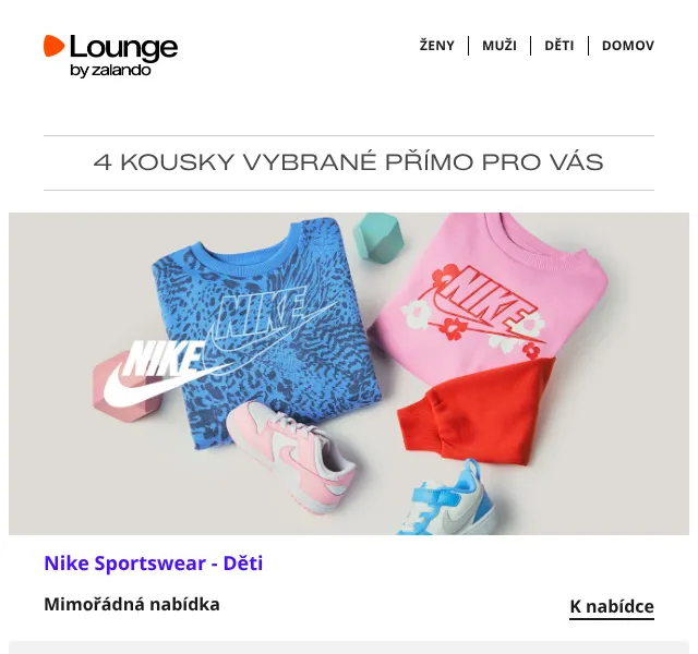 Lounge by Zalando: Nike, Kennel + Schmenger až 75 % – září 2026