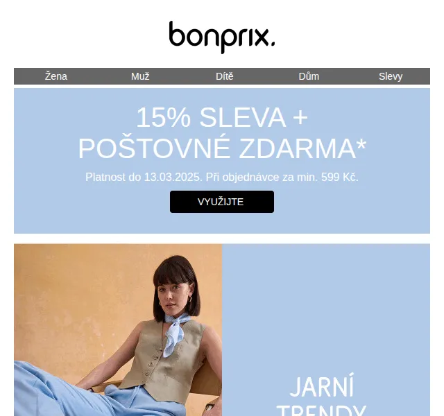 bonprix: -15 % + poštovné zdarma – červen 2026 | Nuslet.cz