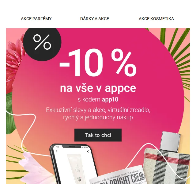 Notino: -10 % na vše v appce, dárky Filorga, Calvin Klein – červen 2026 | Nuslet.cz