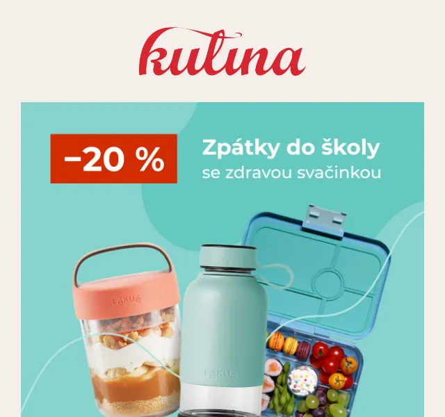 KULINA.cz: Svačinové boxy a lahve se slevou 20 % – červen 2026 | Nuslet.cz