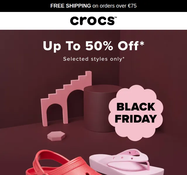 Crocs: sleva až 50 % + Jibbitz 50% OFF – červenec 2026 | Nuslet.cz