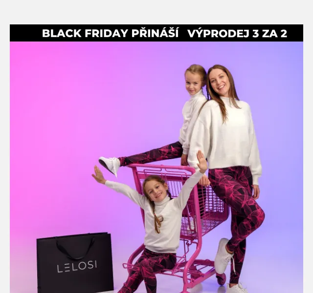 LELOSI: 3 kusy za cenu 2 – Black Friday červen 2026 | Nuslet.cz