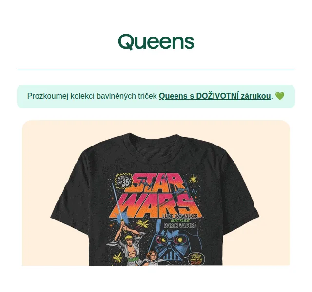 Queens: Star Wars kolekce a slevy 20 % – červen 2026 | Nuslet.cz