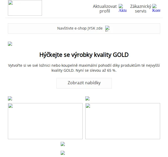 JYSK: Sleva na výrobky kvality GOLD až 65 % – červen 2026 | Nuslet.cz