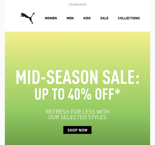 PUMA: Mid-Season Sale – sleva až 40 % – červenec 2026 | Nuslet.cz