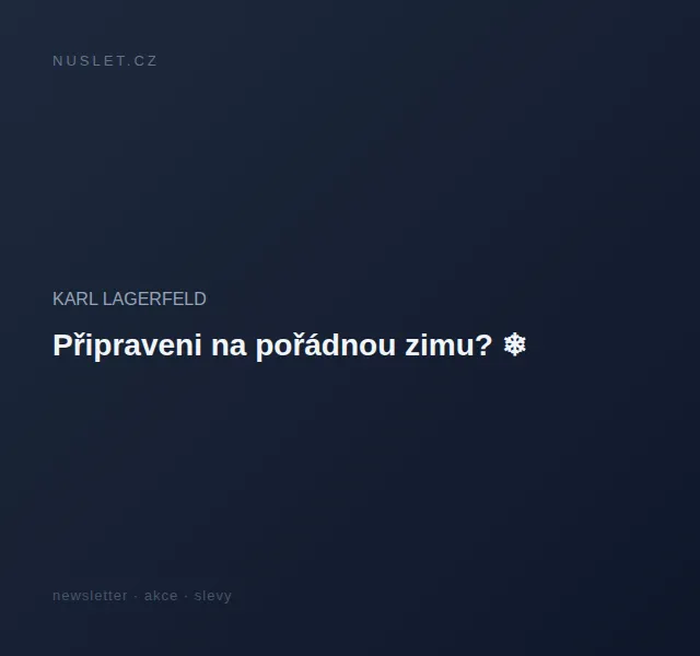 KARL LAGERFELD: Zimní kolekce Peak Performance a Diesel – červen 2026 | Nuslet.cz