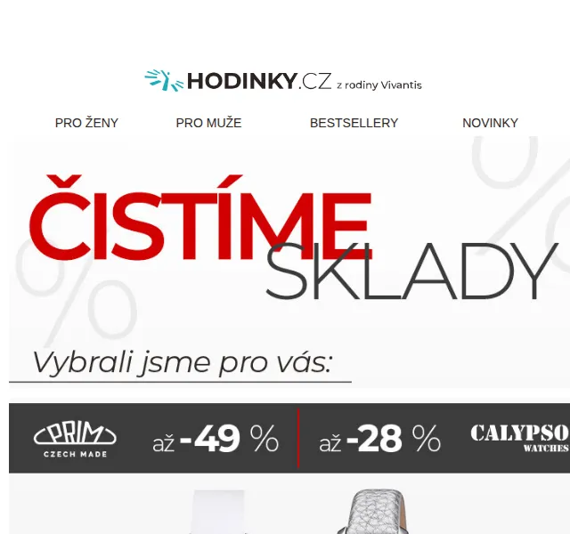 Hodinky.cz: Čistíme sklady – červen 2026 | Nuslet.cz