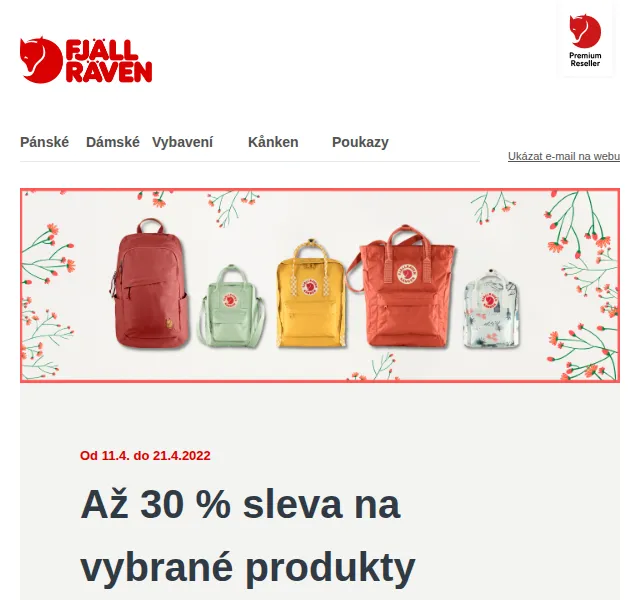 Fjallraven-shop: Až 30% sleva na vybrané produkty – červen 2026 | Nuslet.cz