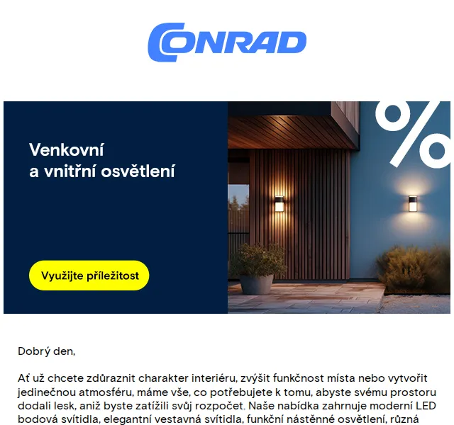 Conrad Electronic: LED osvětlení se slevou až 32 % – červen 2026 | Nuslet.cz