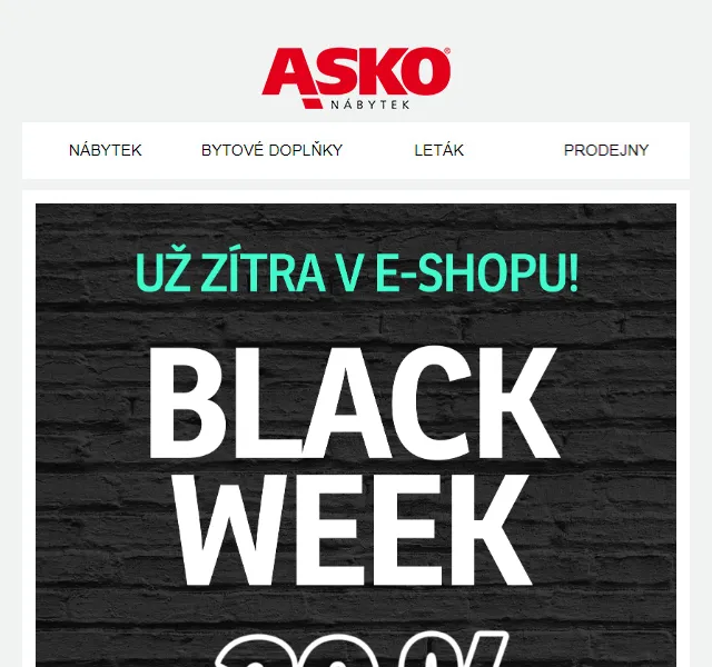 Asko Nábytek: SLEVA -20 % na vše – červen 2026 | Nuslet.cz