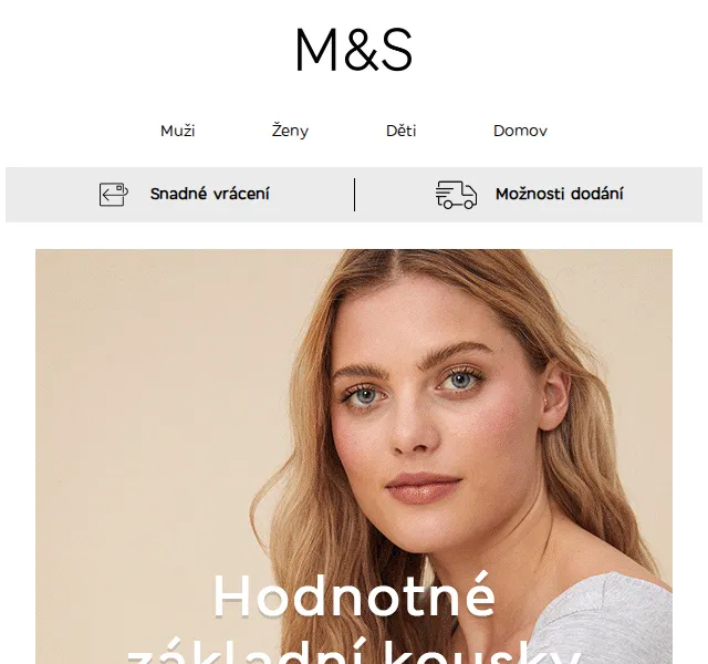 Marks and Spencer: Hodnotné základní kousky – červen 2026 | Nuslet.cz