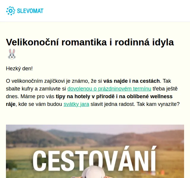 Slevomat: Velikonoční pobyty od 499 Kč – červen 2026 | Nuslet.cz
