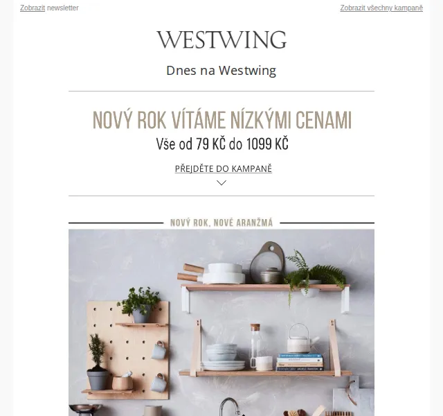 Westwing: Akce Novoroční metamorfóza bydlení – červen 2026 | Nuslet.cz