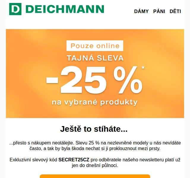 DEICHMANN: sleva 25 % na boty – červenec 2024 | Nuslet.cz